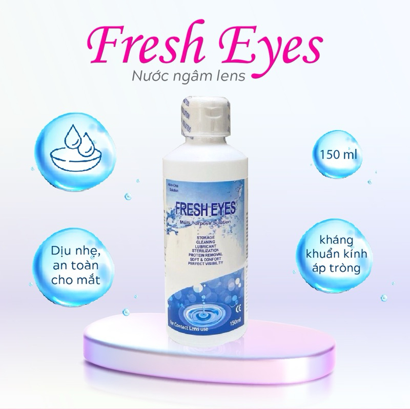 Dung Dịch Ngâm Lens EYE FRESH Hàn Quốc Chính Hãng