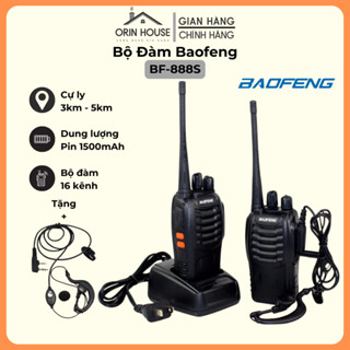 Bộ Đàm Baofeng BF-888S Khoảng Cách Từ 3Km đến 5Km, 16 Kênh, Chất Lượng Âm Thanh Chuẩn, Dung Lượng Pin 1500mAh