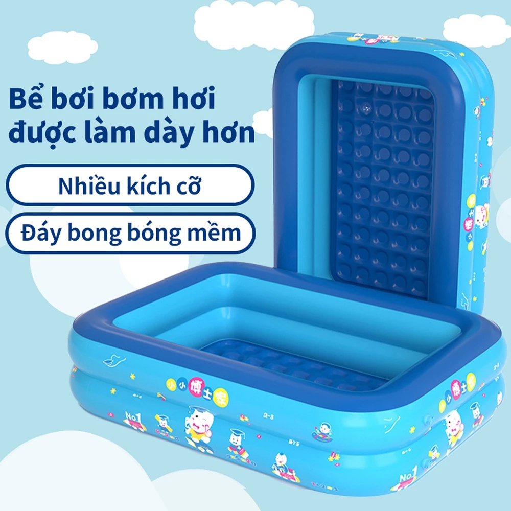 Bể Bơi Cho Bé Tại Nhà Chất Liệu Dày Dặn Đế Chống Trượt An Toàn Cho Bé - DIDOOGLT