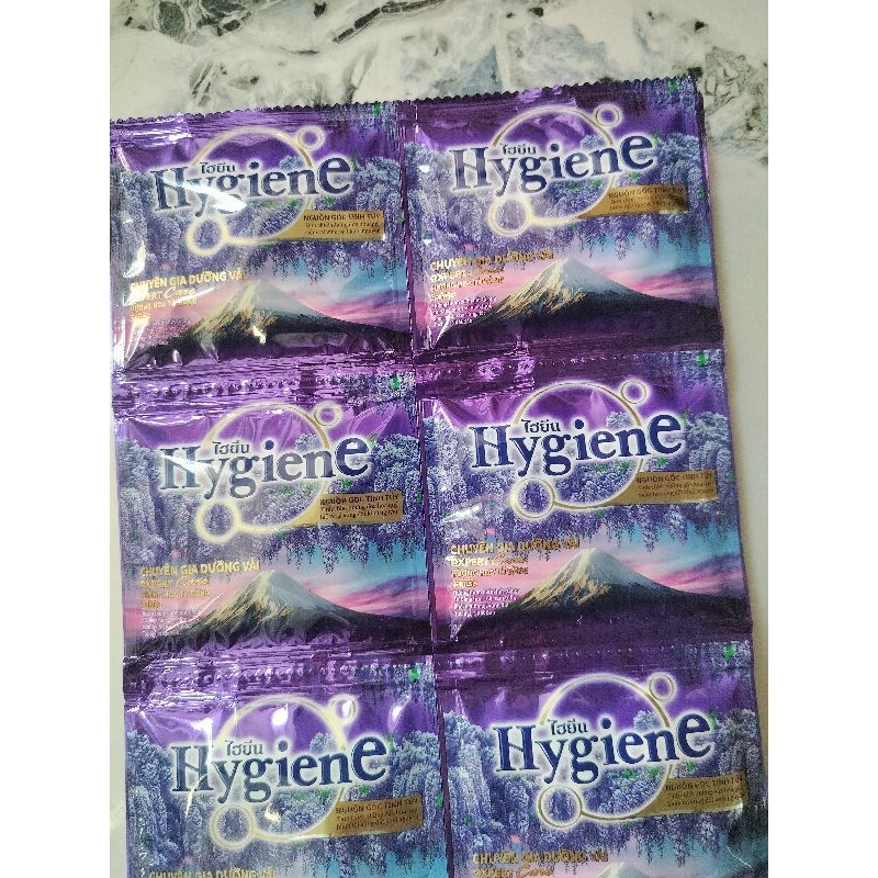 set 120 gói xả vải Hygiene màu tím, lưu hương lâu dài trên quần áo