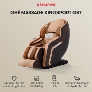 Ghế massage KINGSPORT G87 cao cấp con lăn 3D với 20 bài tập, công nghệ mới Fast Healing, chế độ quét cơ thể thông minh