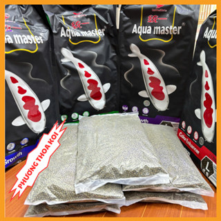 Cám Aqua Master-Cám Cá Koi, Thức Ăn Cá Koi có tem chính hãng- gói 01kg