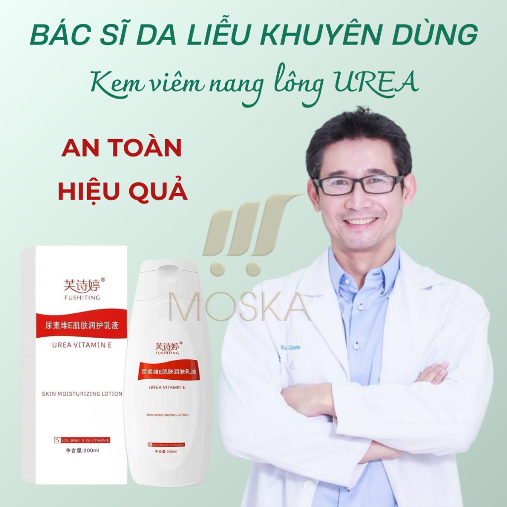 Kem Da Liễu Viêm Nang Lông UERA 200ml, Sạch Lỗ Chân Lông, Loại Bỏ Sừng Nang Lông, Ngăn Ngừa Mụn, Dưỡng Trắng, Da Mềm Mịn