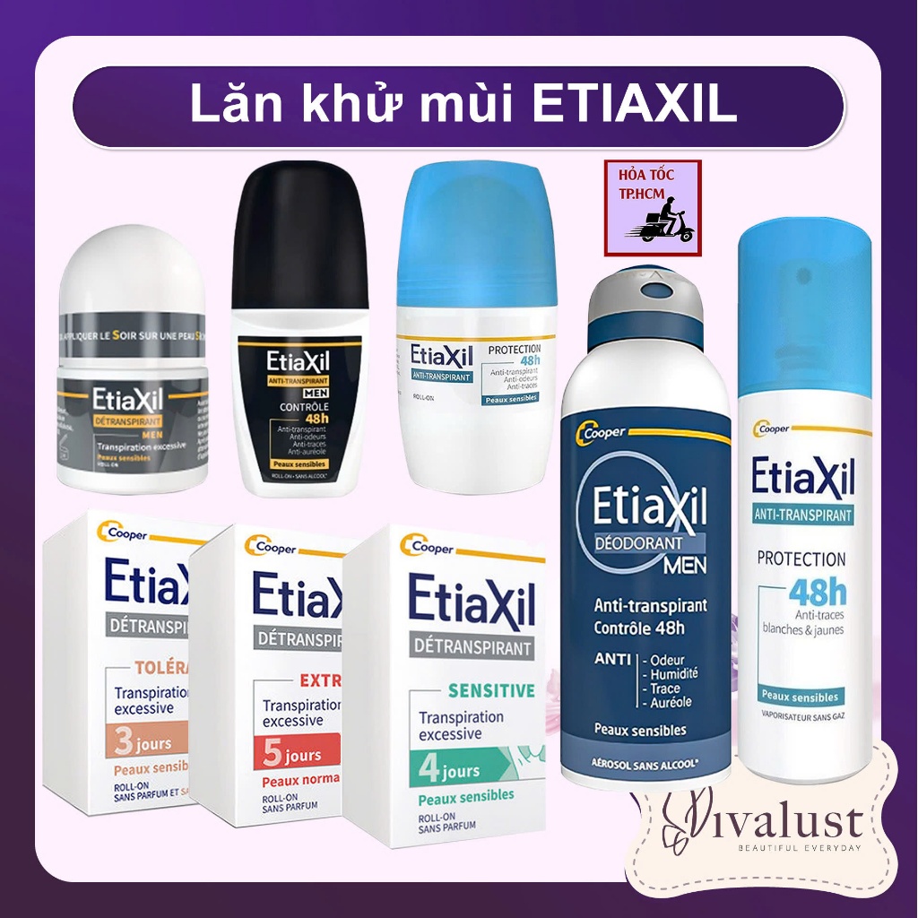 Lăn Khử Mùi ETIAXIL 15ml - Ngăn Hôi Nách, Ngăn Mồ Hôi Hiệu Quả