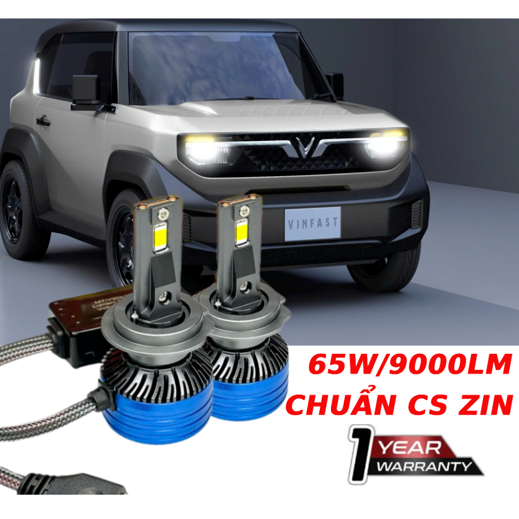 Đèn PHA Led VF3 - V30S - 65w Tăng Sáng CHO Ô TÔ, XE MÁY, CÓ CÁC Chân H4, H11, H7, 9005,9006 H1
