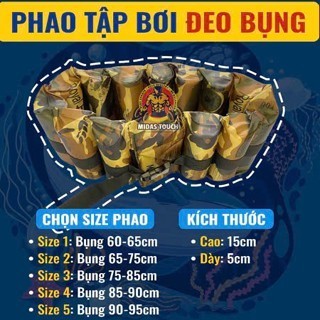 Phao bụng lưng lót xốp nổi