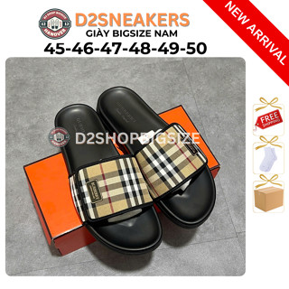 [bigsize new 44-50] Dép big size nam cỡ lớn quai dán caro b.b.r êm ái thoáng mát co giãn tốt