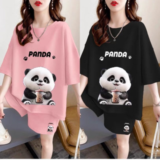  Set bộ nữ mặc nhà rẻ đẹp mùa hè bộ đùi nữ quần áo nữ bigsize 40-70kg chất thun cotton su in gấu pana 
