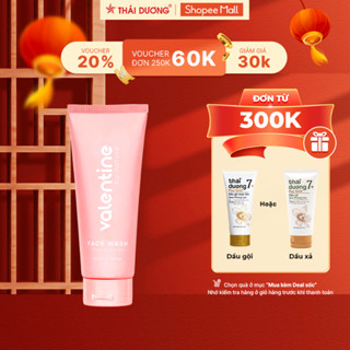 Sữa rửa mặt Valentine gạo nứt 150ml dang gel giúp trắng sáng ,dịu nhẹ, cấp ẩm cho da _Sao Thái Dương