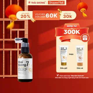 Xịt mọc tóc dược liệu Thái Dương 7 Gold Hoa Phong Lan dưỡng tóc , bảo vệ da đầu 60ml - Sao Thái Dương