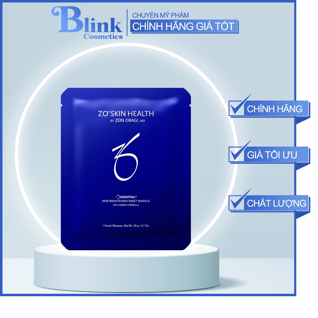 Mặt nạ chống lão hóa Zo Skin Health Skin Brightening Sheet Masque - BLINK Cosmetics