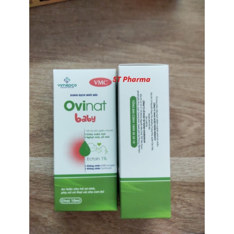 Dung dịch nhỏ mũi Ovinat Baby chai 10ml