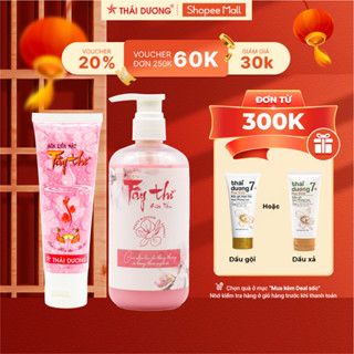 Bộ sản phẩm Sữa tắm Tây Thi 500ml  Hương Hoa Đào  và Sữa rửa mặt Tây Thi 90g -Sao Thái Dương