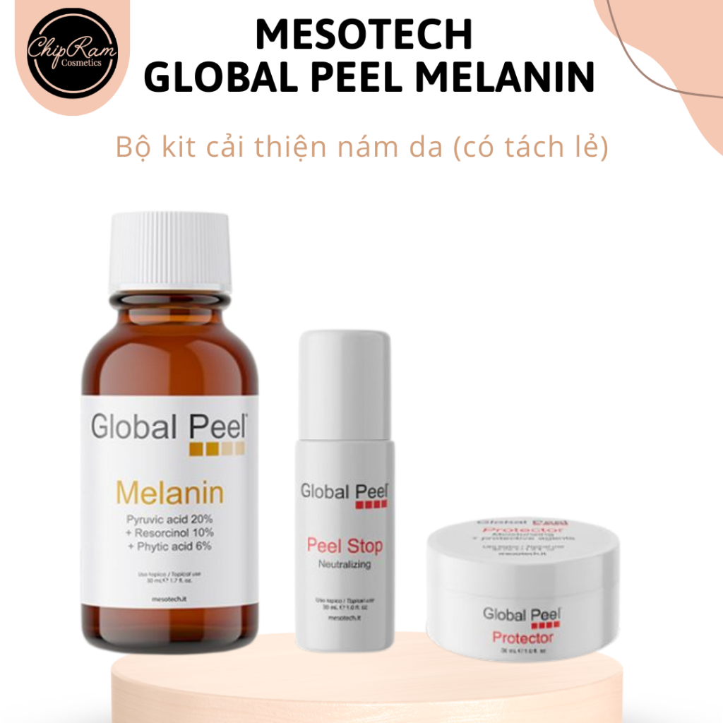 Mesotech Global Peel Melanin: Peel không bong cải thiện nám (có tách lẻ)
