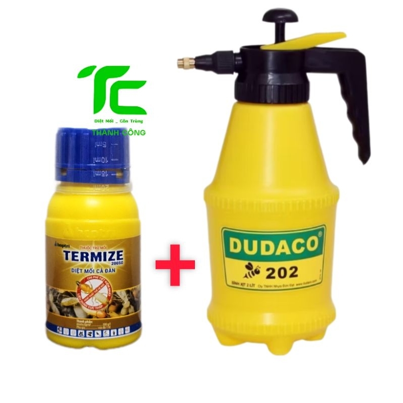 Dung dịch trừ mối Termize 50ml sx Malaysia lây lan cả đàn + 1 bình xịt Dudaco 2 lít
