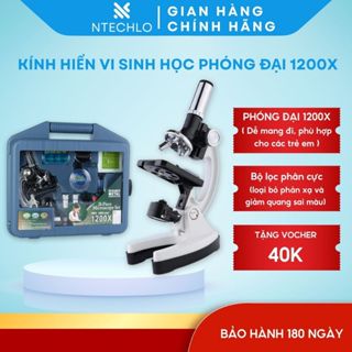  Kính hiển vi sinh học 1200x phóng đại cao dành cho học sinh - Kính hiển vi quang học cho trẻ em - Đồ chơi thông minh 