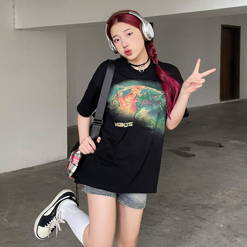 Áo phông NOWSAIGON Earth Tee - Đen - Local Brand Chính Hãng