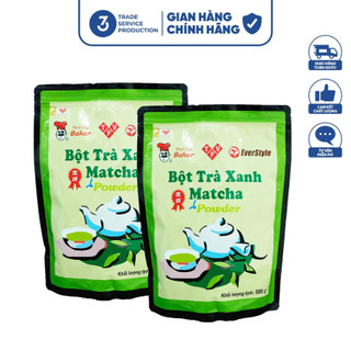  Bột matcha  bột trà xanh EVERSTYLE - Dùng Pha Chế Trà Sữa Latte Đá Xay 