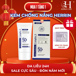 ✔️ CHÍNH HÃNG HERRIN - KEM CHỐNG NẮNG ENZYME bảo vệ da, makeup nâng tone dưỡng sáng da