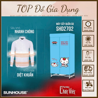 Tủ Sấy Quần Áo Máy Sấy Quần Áo SUNHOUSE SHD2702- Bảo Hành 12 Tháng