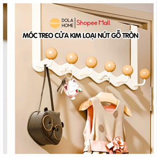 Móc treo cửa Dola Home móc cửa thông minh kim loại sơn cao cấp để túi xách, quần áo, tai nghe không cần khoan tường