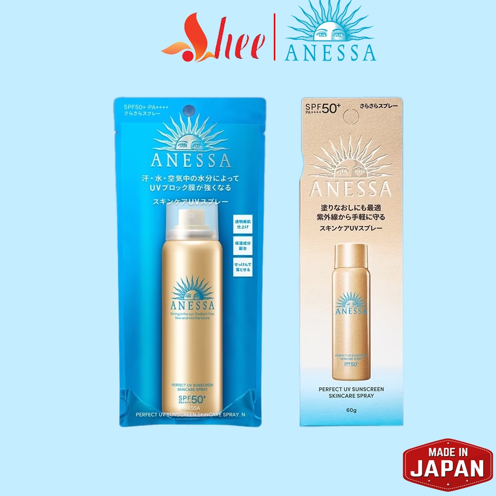 (New) Xịt chống nắng Anessa Anessa perfect UV Spray Sunscreen Aqua Boster Nhật Bản