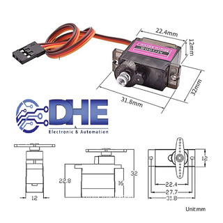 ĐỘNG CƠ RC SERVO MG90S - ĐIỆN ÁP 5V (BẰNG KÍCH THƯỚC VỚI SG90)