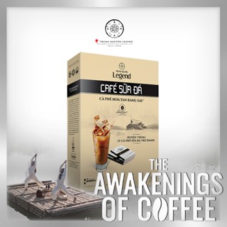 Trung Nguyên Legend - Cà phê hoà tan rang xay 3in1 Cafe sữa đá - Hộp 9 gói x 25gr