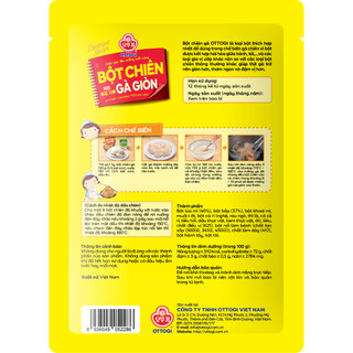Combo 3 Gói Bột chiên gà giòn Otoki 150g