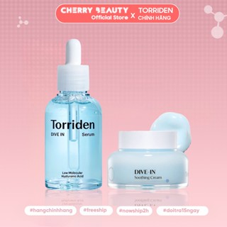 Serum và Kem Dưỡng Cấp Nước Đa Tầng, Phục Hồi Và Làm Dịu Da DIVE IN Torriden 50ml+100ml | Cherry Beauty
