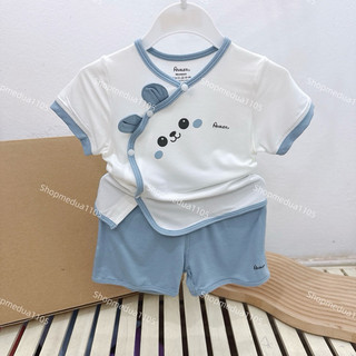 [AVALER] Bộ cài chéo sơ sinh avaler sợi tre
