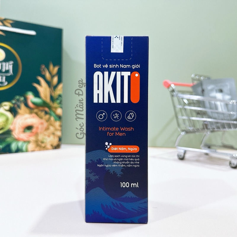 Akito (Foam vệ sinh nam) Dung dịch vệ sinh nam dạng bọt Akito diệt nấm candida, kháng khuẩn, khử mùi