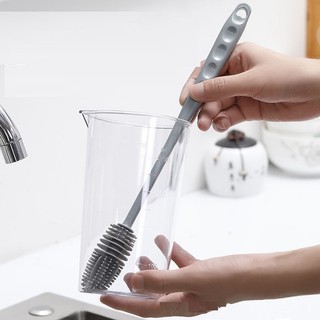 [SILICON] Cây rửa ly tiện dụng chất liệu silicon Aulyshop, cọ cốc uống nước, bình sữa, chai lọ