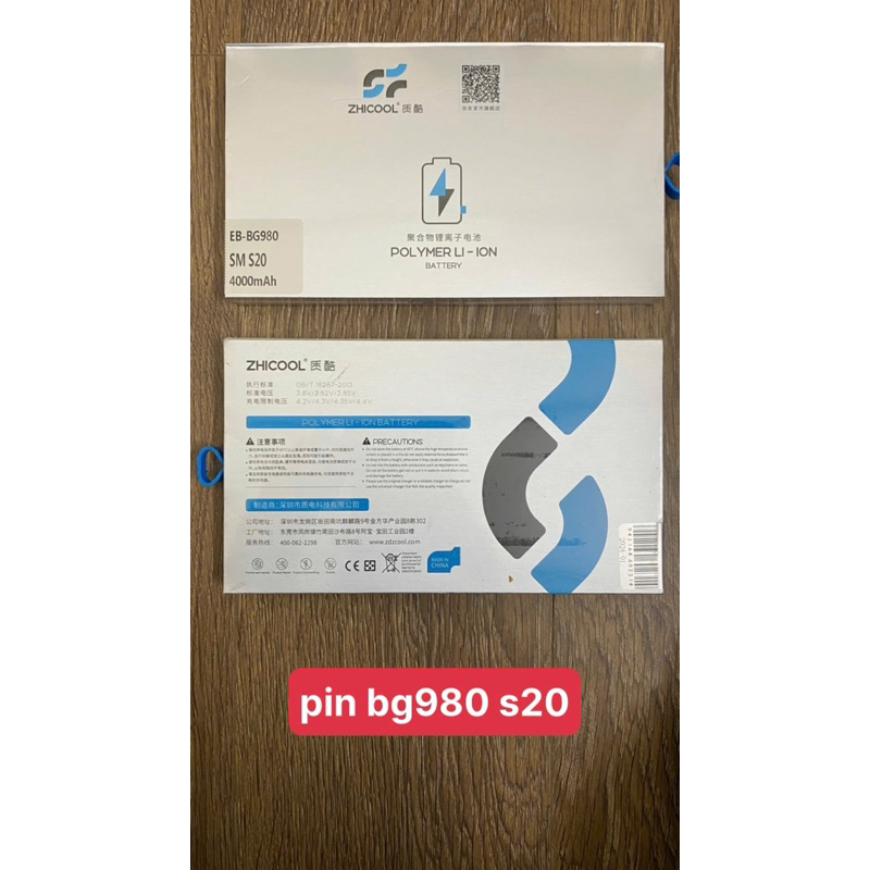 Pin Zhicool EB-BG980 Samsung Galaxy S20