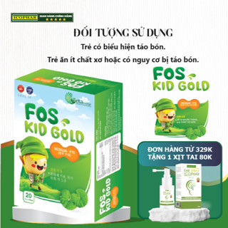 Bổ sung chất xơ FOS KID GOLD - Hỗ trợ nhuận tràng. Giúp giảm táo bón - 20  ống