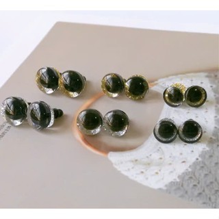  Mắt thú tròn nhiều màu có nhũ loại đẹp chốt trắng  từ size 20mm~35mm  