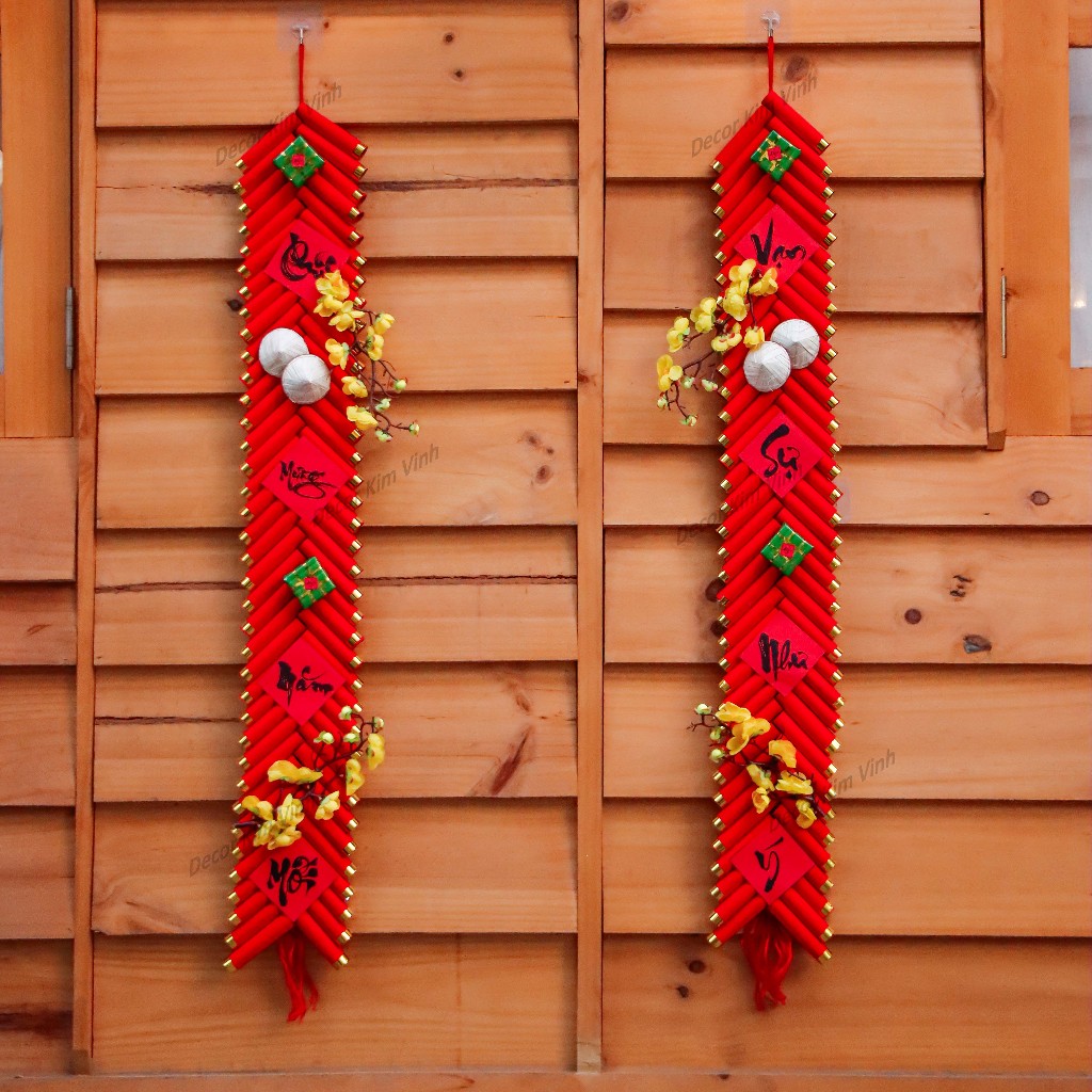 Bánh Pháo Giấy Mô Hình PG04 Trang Trí Decor Tết