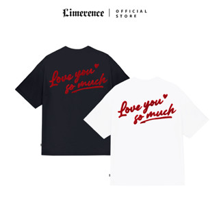  Áo thun LIMERENCE x LYSM thêu xù Love you so much Basic vải cotton cao cấp co giãn dày dặn Local Brand 