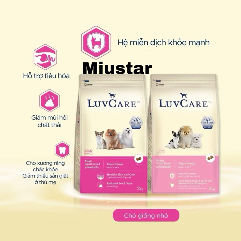 Hạt cho chó giống bé Luvcare thái lan