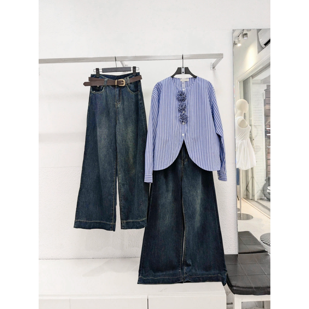 AfterBefore | Áo Blouse 3 Hoa Nhiều Màu