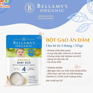 Bột Ăn Dặm Bellamy's Organic (125g)