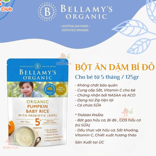 Bột Ăn Dặm Bellamy's Organic (125g)