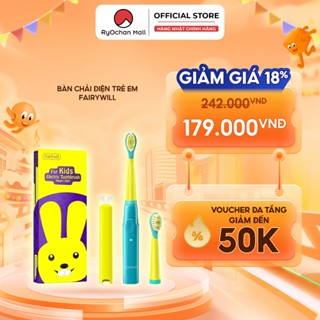  Bàn Chải ĐiệnTrẻ Em Fairywill Fw2001 Kids Nhật Bản - Tặng đầu thay thế - Ryochan Mall 