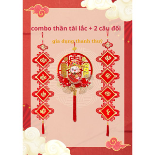  Combo Thần tài lắc và Cặp câu đối tết 113cm ý nghĩa may mắn cát tường trong năm mới 2025 
