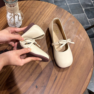 [HÀNG SẴN TUỲ SIZE] (form 1.5) Giày búp bê nơ nhỏ đế bệt dẻo mềm êm chống trơn (Form to)