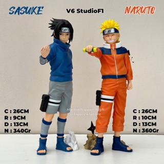V6 studioF1 mô hình Naruto cao 26cm , mô hình Sasuke cao 26cm - Naruto kid - Sasuke kid dáng đứng