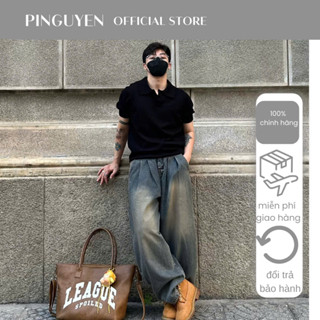 Quần Jeans Suông Form Rộng, Quần Jeans Suông PINGUYEN 129
