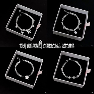  BST Lắc tay phụng mix charm cho nữ sang trọng sáng đẹp  bạc ta làng nghề - THU HUONG SILVER 