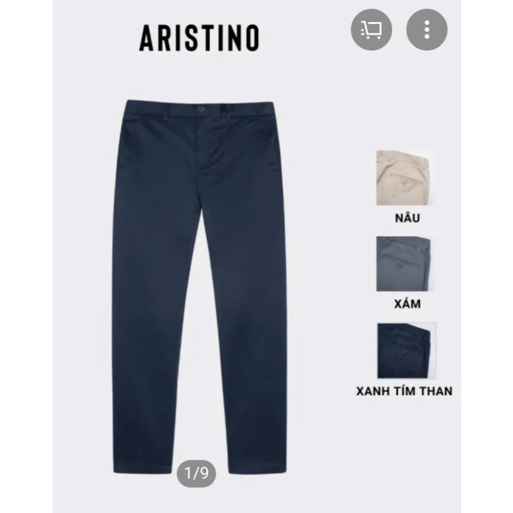 Xả Quần kaki Aristino Boss Tag 1850k, Form Regular