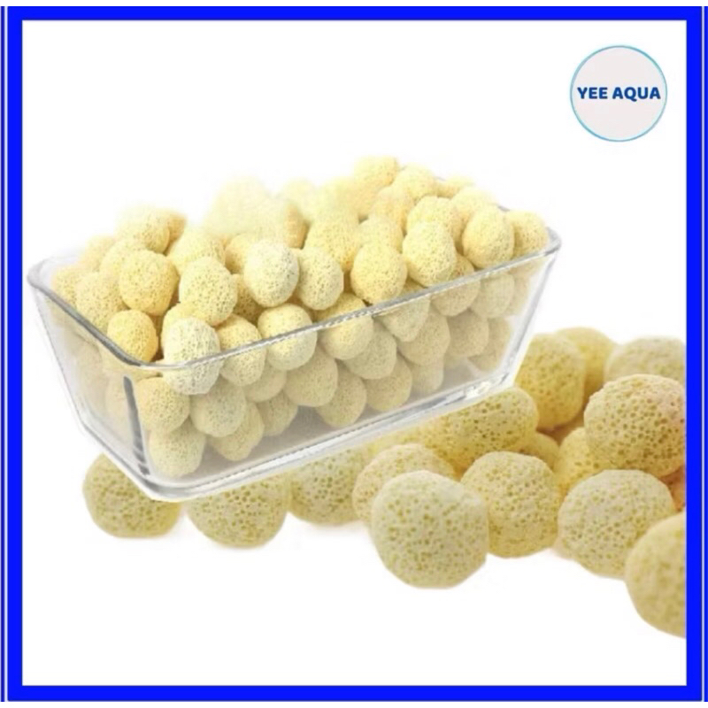 200G Sứ Bi Vàng, Sứ Tròn Lọc Nước Bể Cá Cảnh - Sứ Hoa Mai Lọc Nước Hồ Cá Cảnh [200G BI VÀNG]